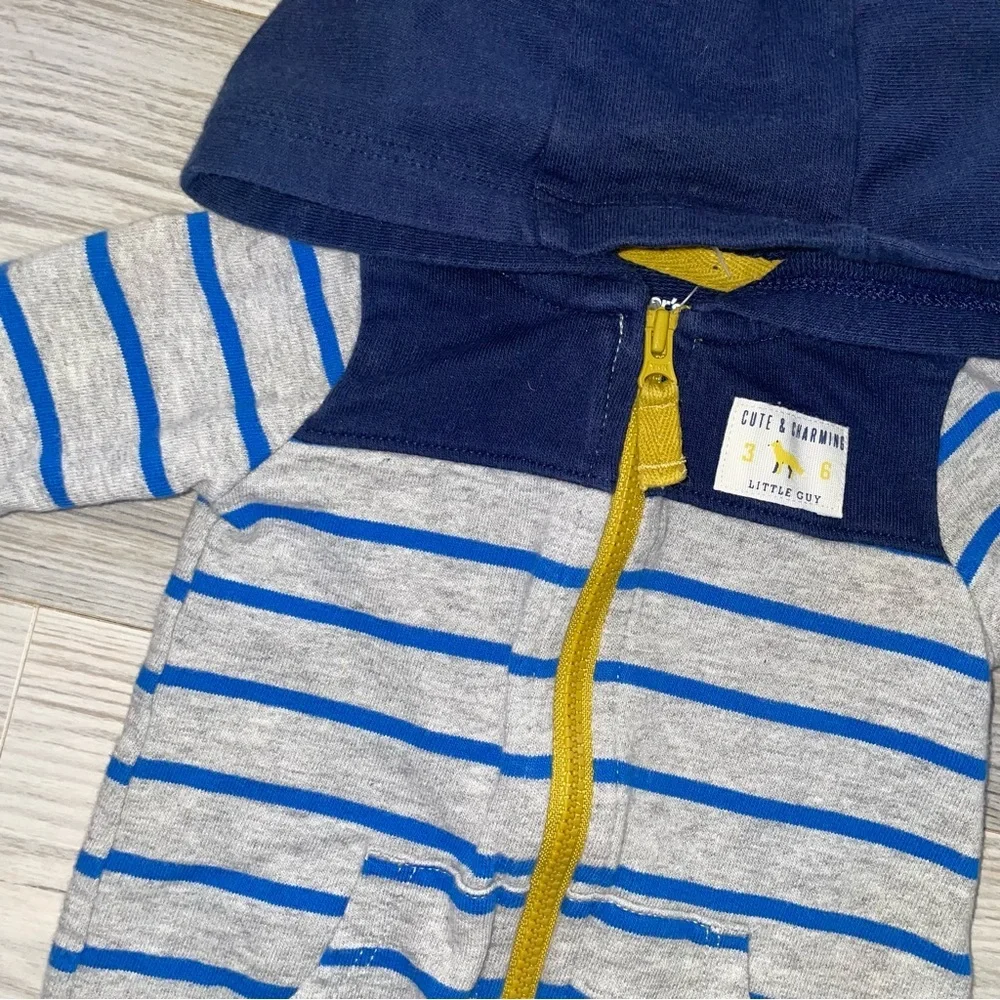 Carter’s Baby Boys Hooded Zip One-Piece 3 Months